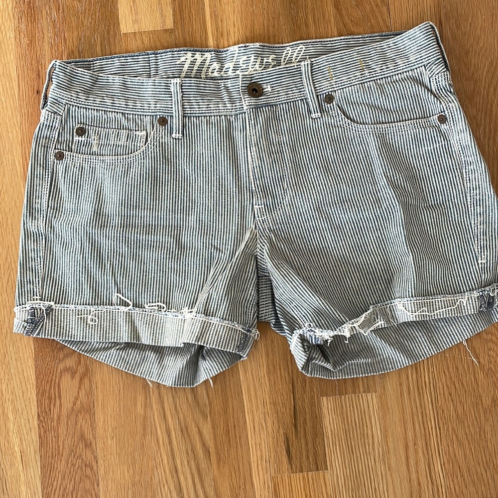 Madewell striped shorts